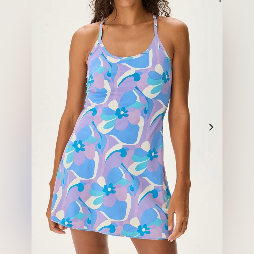 NWOT Outdoor Voices Exercise Dress in size Medium color Retro Haze